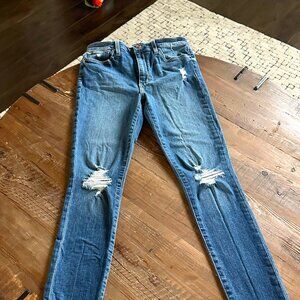 Joe’s Jeans Medellin Distressed Hi Rise Ankle Skinny Jeans 28